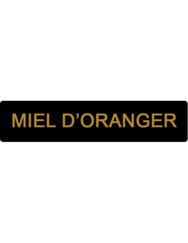 ETIQUETTE ORANGER ROULEAU DE 1000 NOIR ET OR