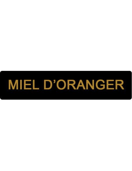 ETIQUETTE ORANGER ROULEAU DE 1000 NOIR ET OR