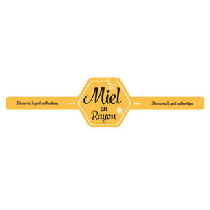 ETIQUETTE MIEL EN RAYON 30X340 /100