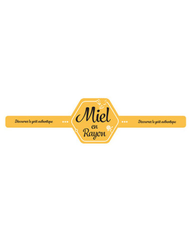 ETIQUETTE MIEL EN RAYON 30X340 /100
