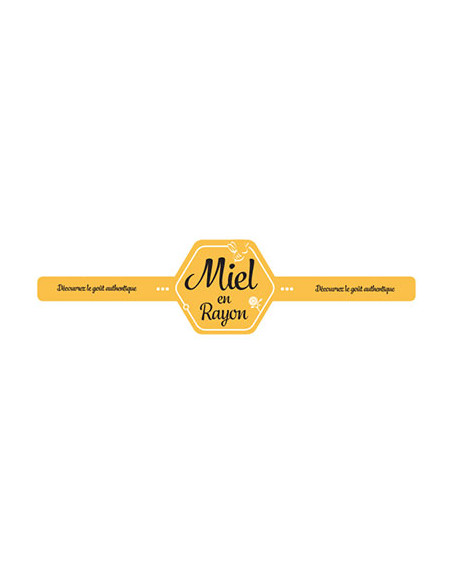 ETIQUETTE MIEL EN RAYON 30X340 /100