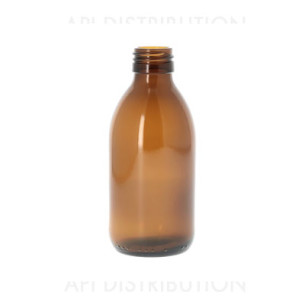 FLACON VERRE SIROP 200ml SANS BOUCHON