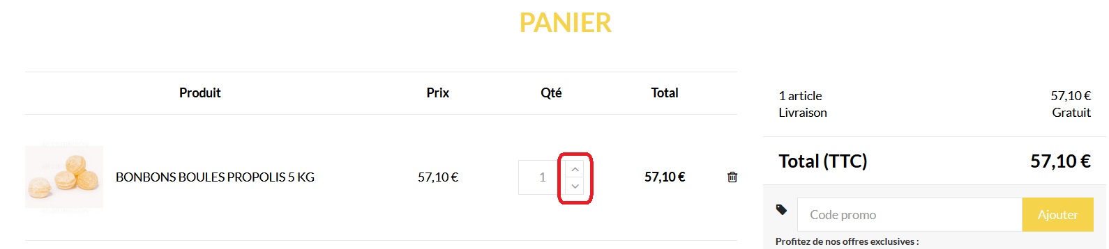 Panier API Distribution